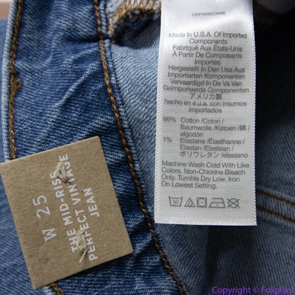 NEW Madewell The Mid-Rise Perfect Vintage Jean in Enmore Wash, 25 - Picture 14 of 16